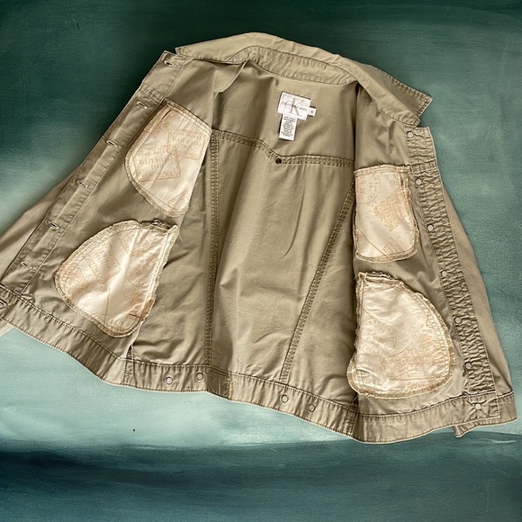 Vintage 90s Calvin Klein Jeans Cotton Shacket Shirt Jacket - Picture 16 of 17